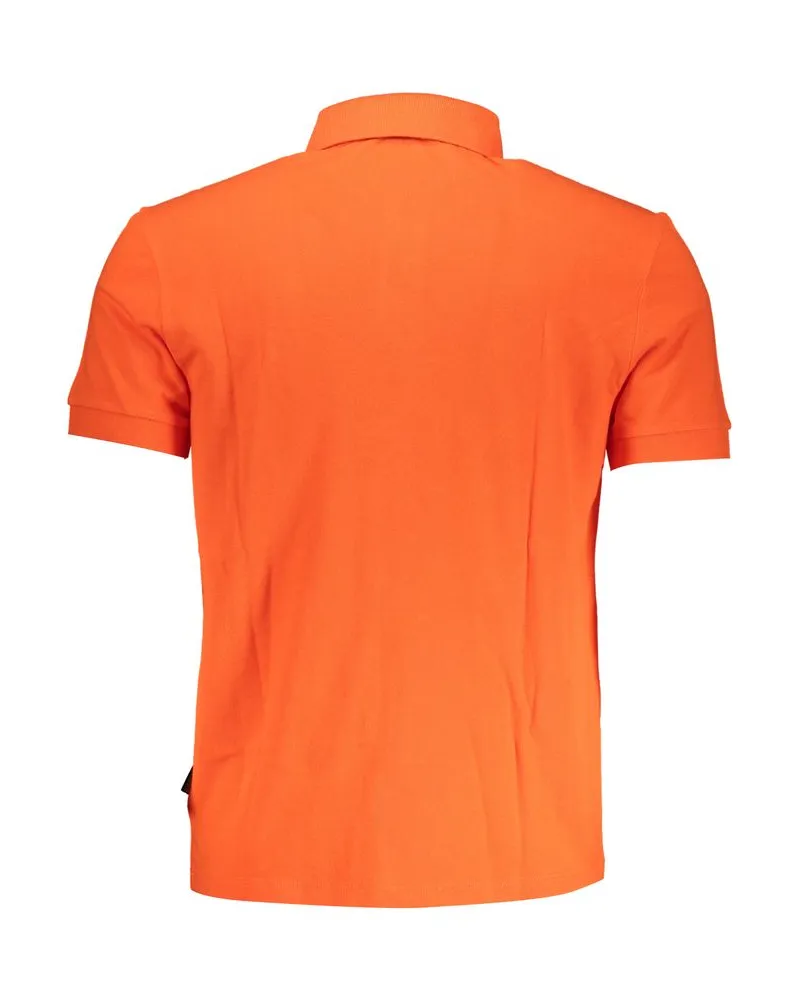 Napapijri Contrast Detail Polo Shirt — Orange Orange
