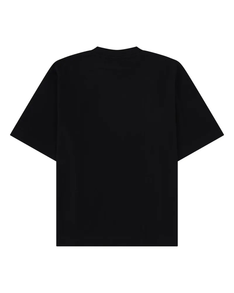 OFF-WHITE Logo-Print Cotton T-Shirt — Black Black