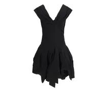 Women's Black Cotton Cocktail Dress
