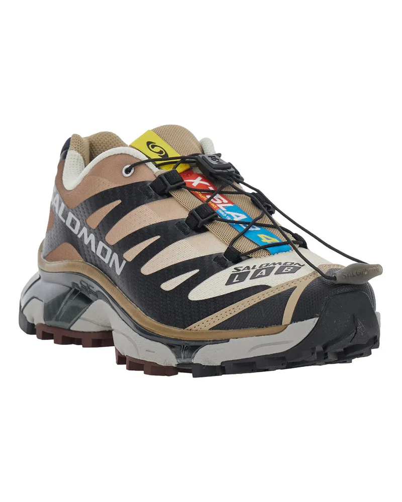 Salomon Unisex Sneakers Xt 4 Og Brown Tech Fabric Synthetic Trainers Brown