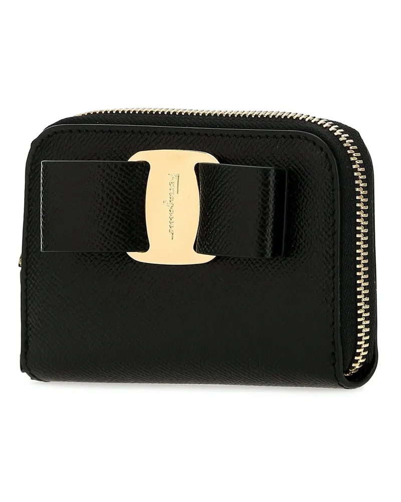 Ferragamo 22d288725290 Nero Calf Portafogli Wallet Black