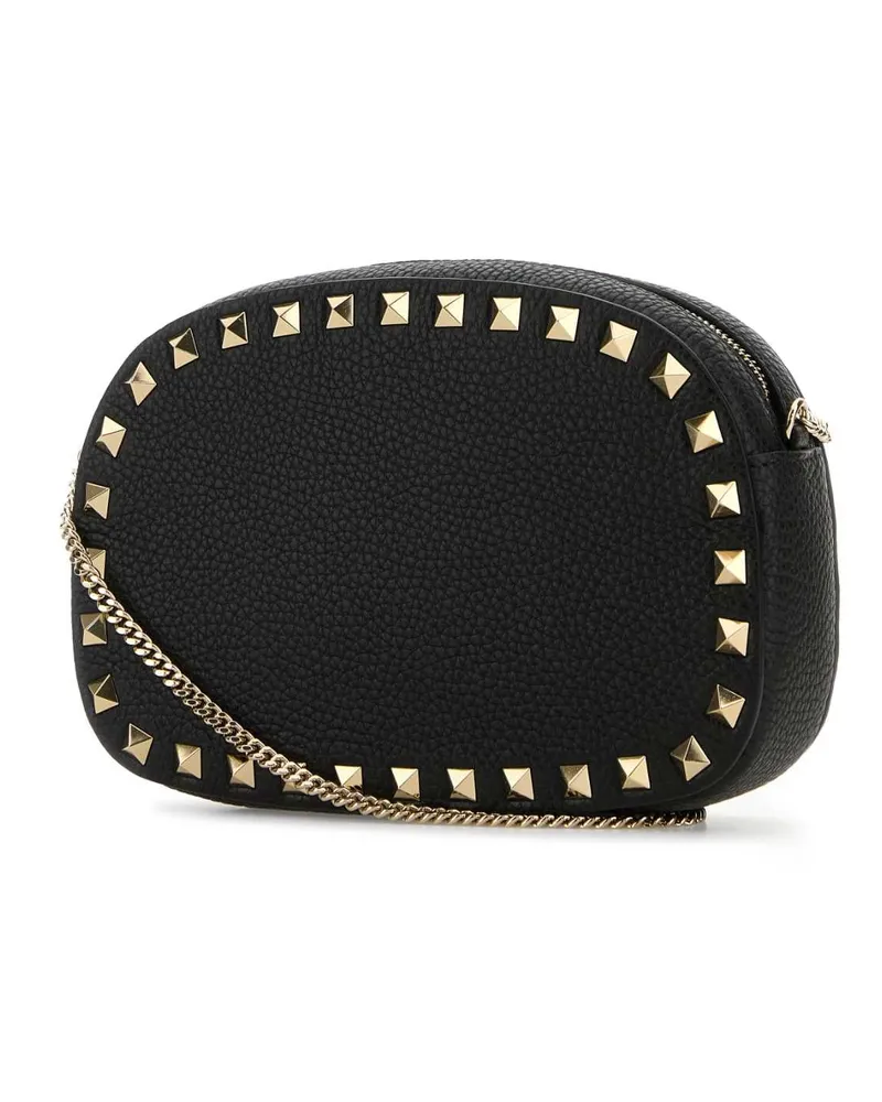 Valentino Garavani Women's Black Leather Rockstud Crossbody Bag Nero Calf - Bos Taurus Borse A Tracolla Black