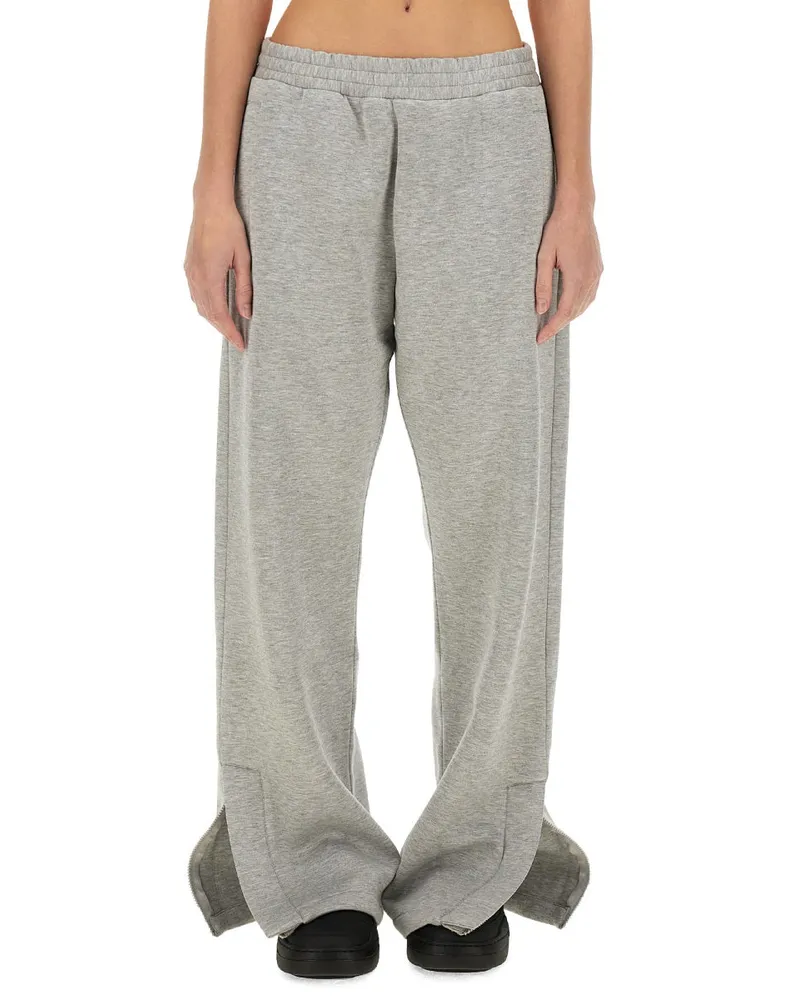 Fiorucci Viscose Blend Trousers — Gray Gray