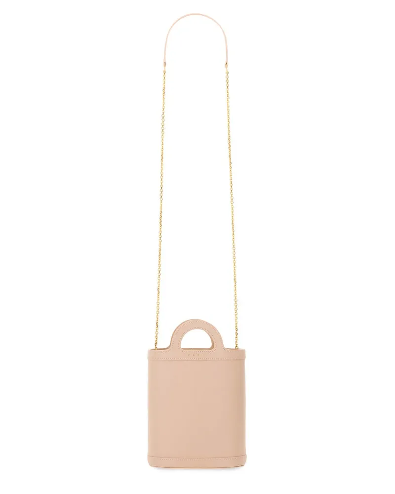 Marni Women's Tropicalia Nano Bag Pink Calf Leather Shoulder Pink