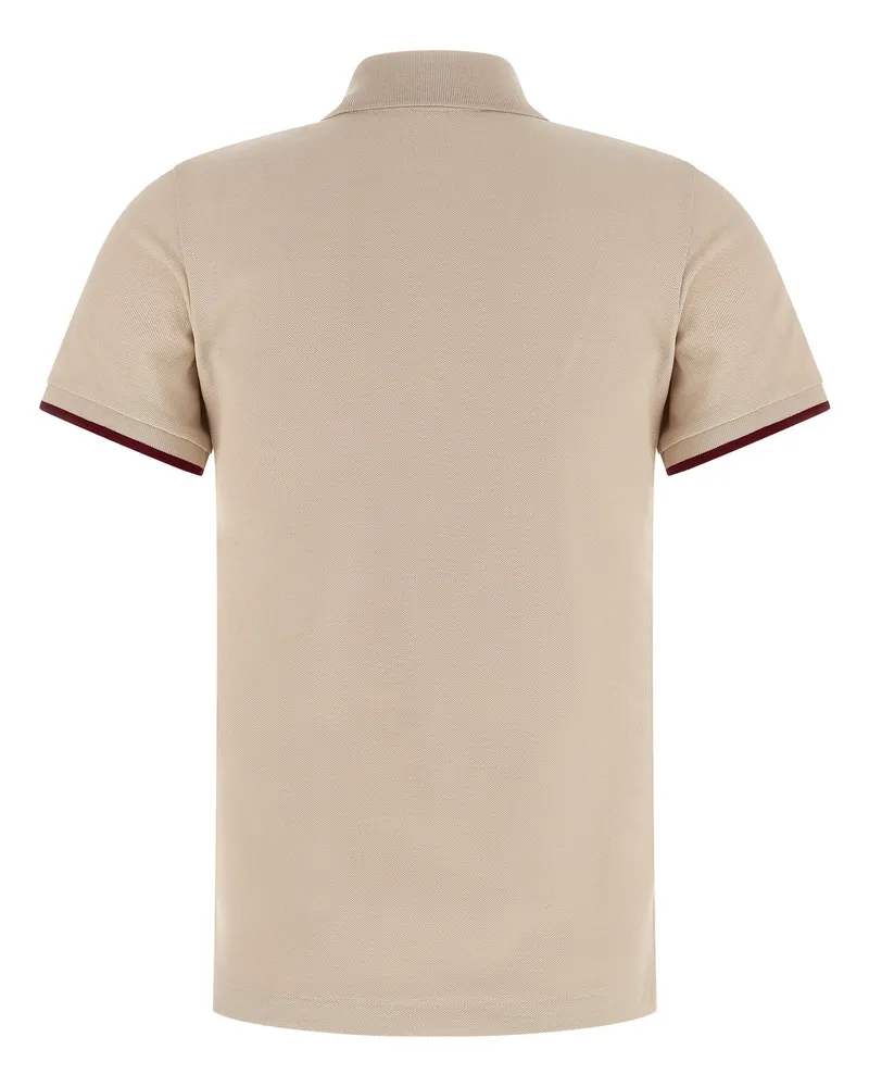 Moncler Women's Beige Cotton Polo Shirt Beige