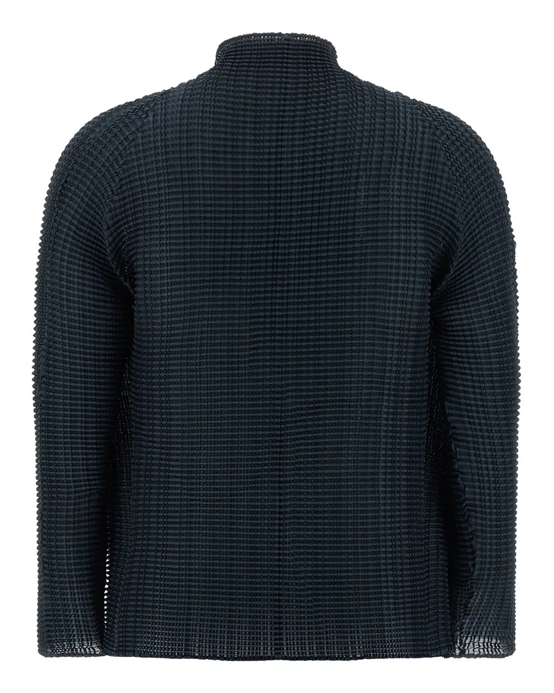 Issey Miyake Wooly Pleats-68 Cardigan — Navy Navy