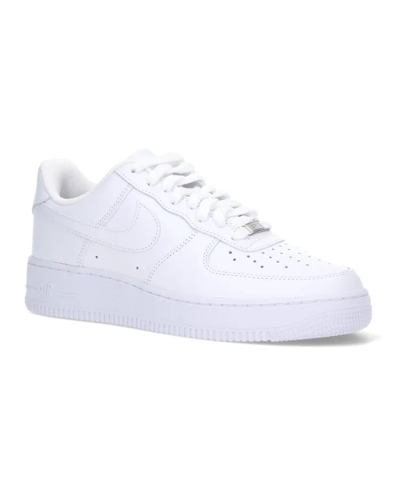 Nike Men's Smooth Leather Low-Top Sneaker White White