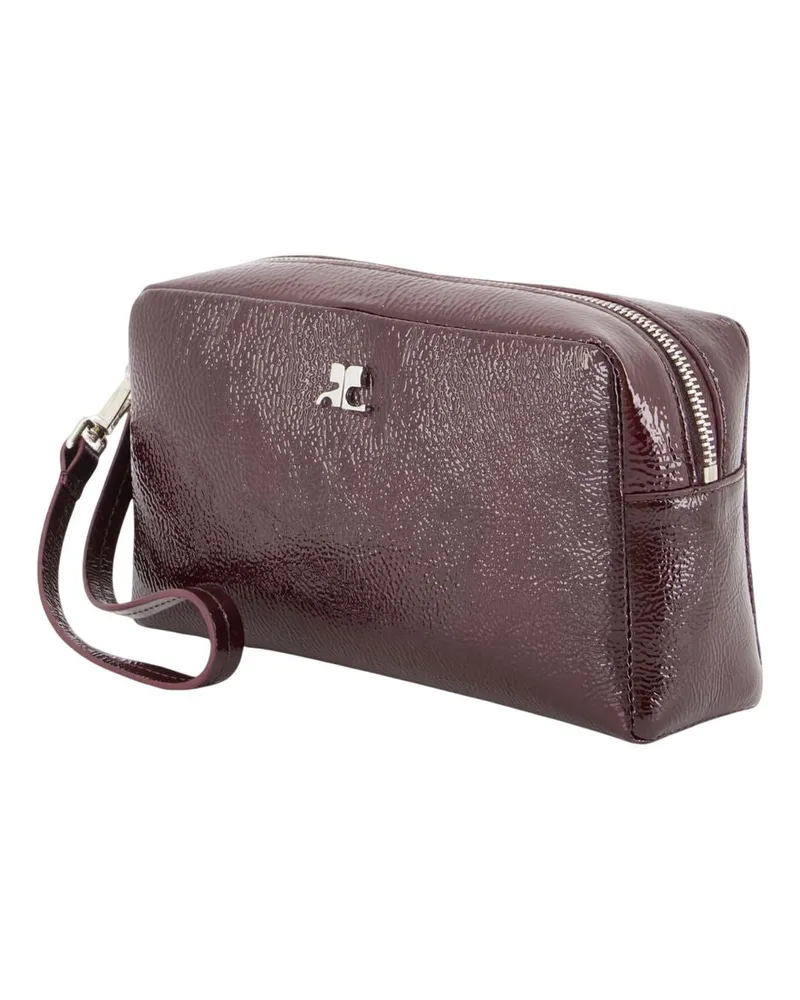 Courrèges Women's Ac Beauty Pouch -  Cotton Burgundy Accessories Burgundy