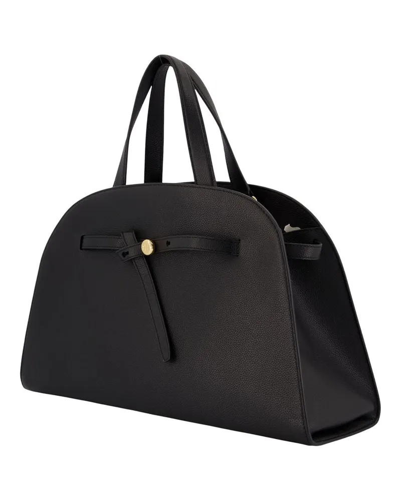 Tory Burch Women's Romy Bauletto Purse -  Leather Black Calfskin Bags Handbags-Purses Black