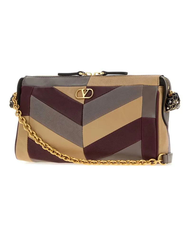 Valentino Garavani Nappa Leather Shoulder Bag — Multicolor Multicolor
