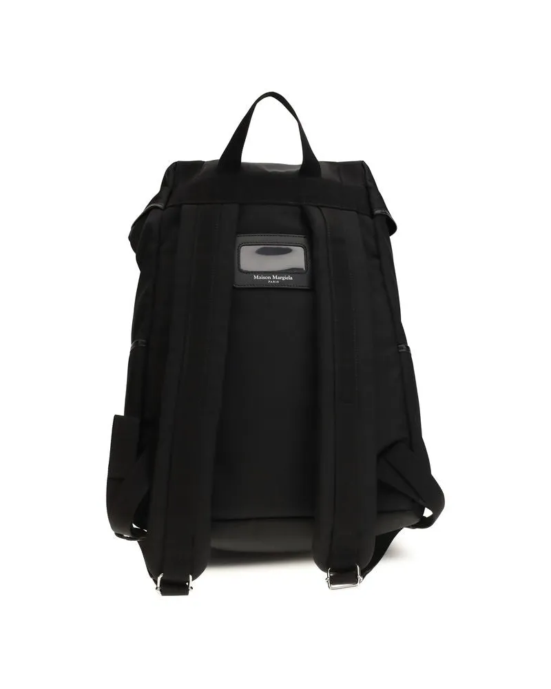 Maison Margiela High Tech Nylon Backpack — Black Black