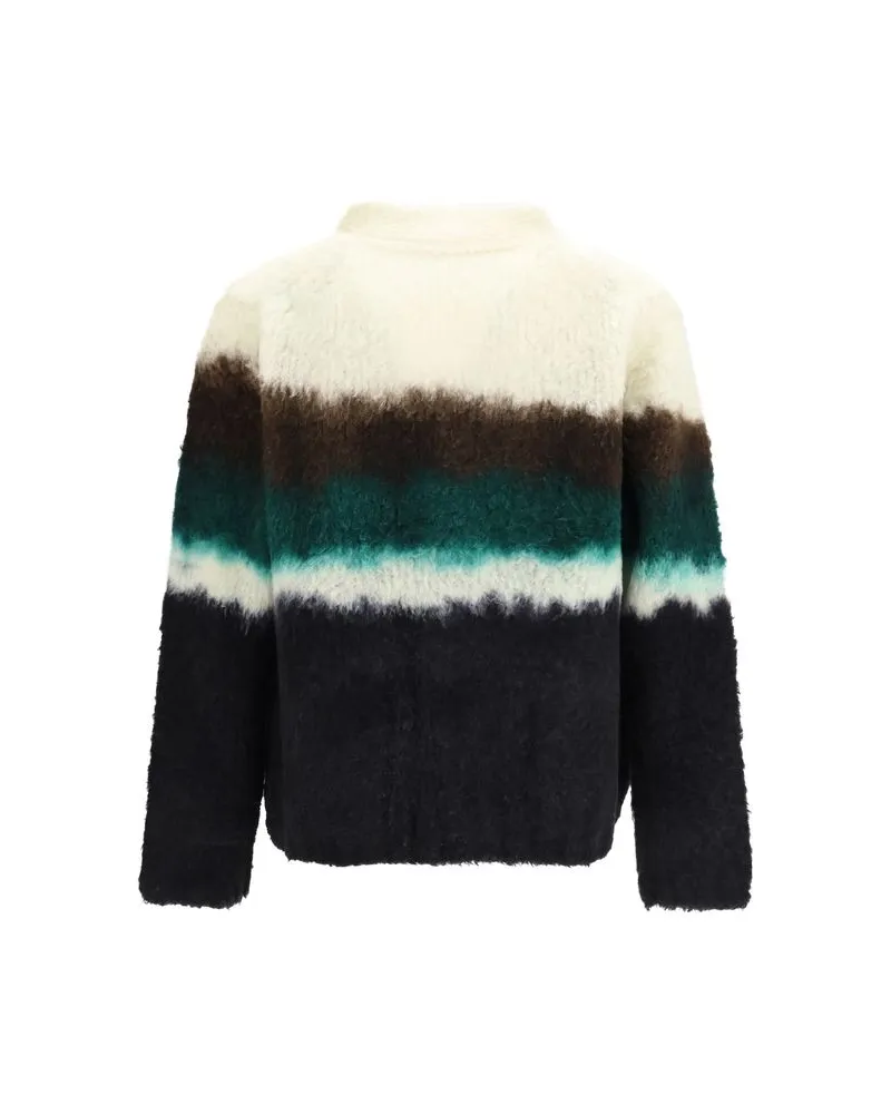Sacai Men's Multicolor Wool Oves Aries Cardigan Clothing Multicolor