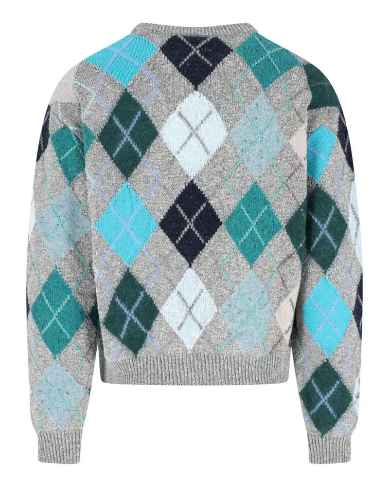 ERL Men's Sweaters Multicolour Wool Gray