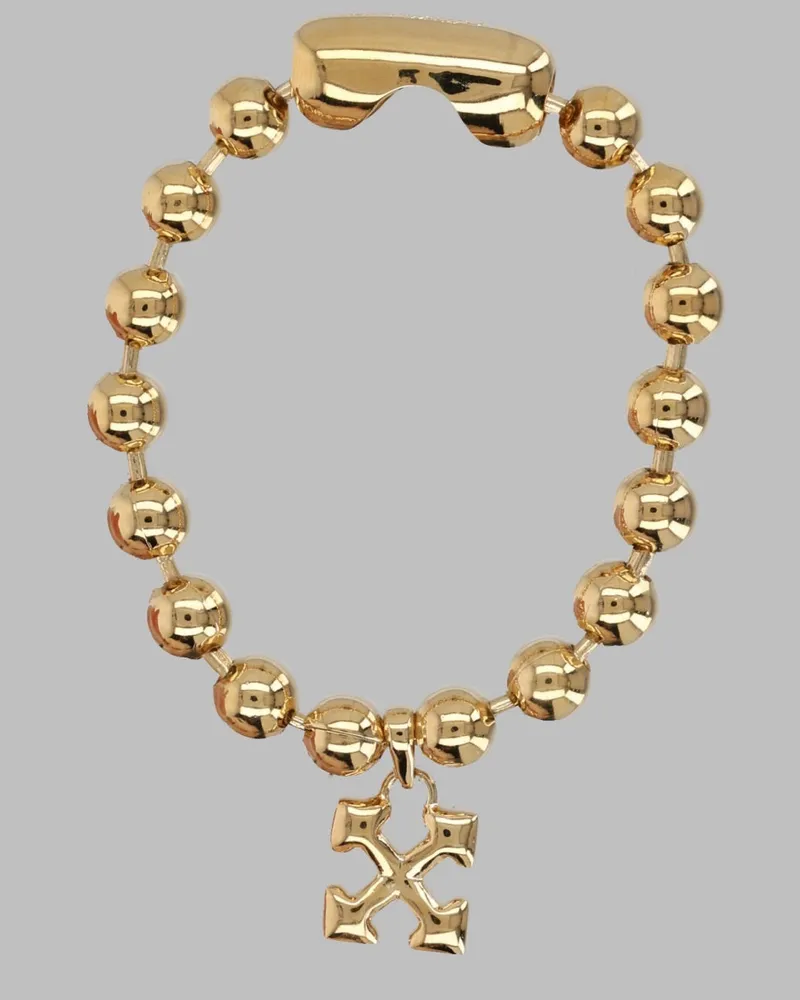 OFF-WHITE Arrow Ball Bracelet — Gold Gold