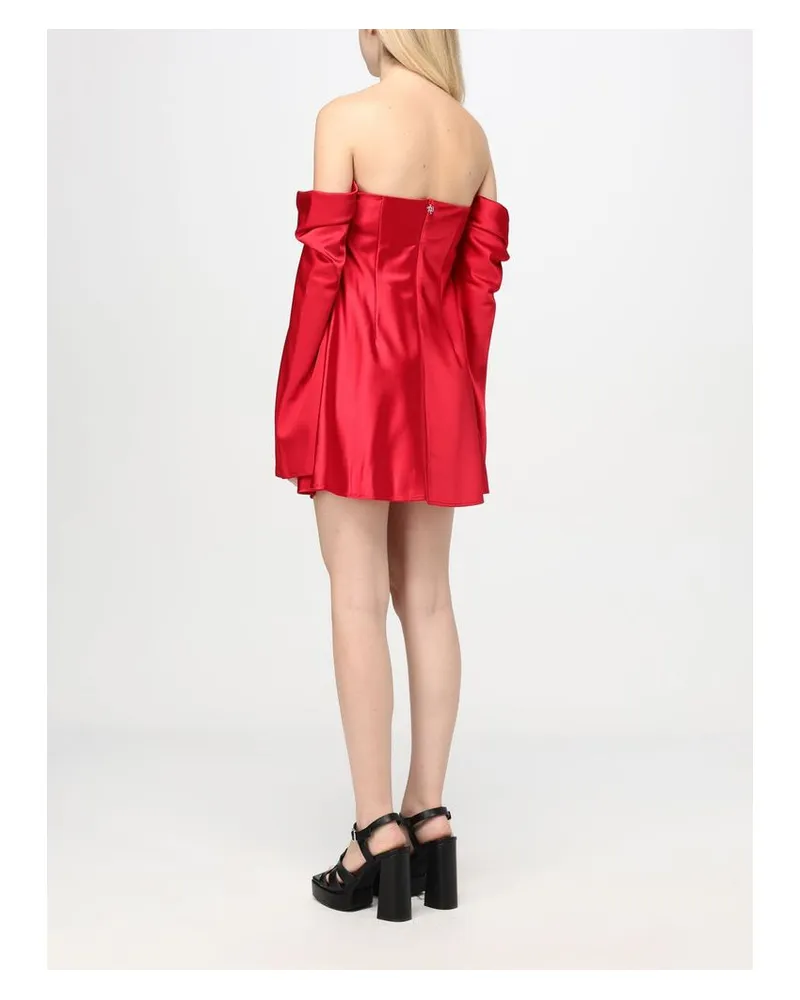 Aniye By Women Multicolor Polyester Cocktail Dress Red