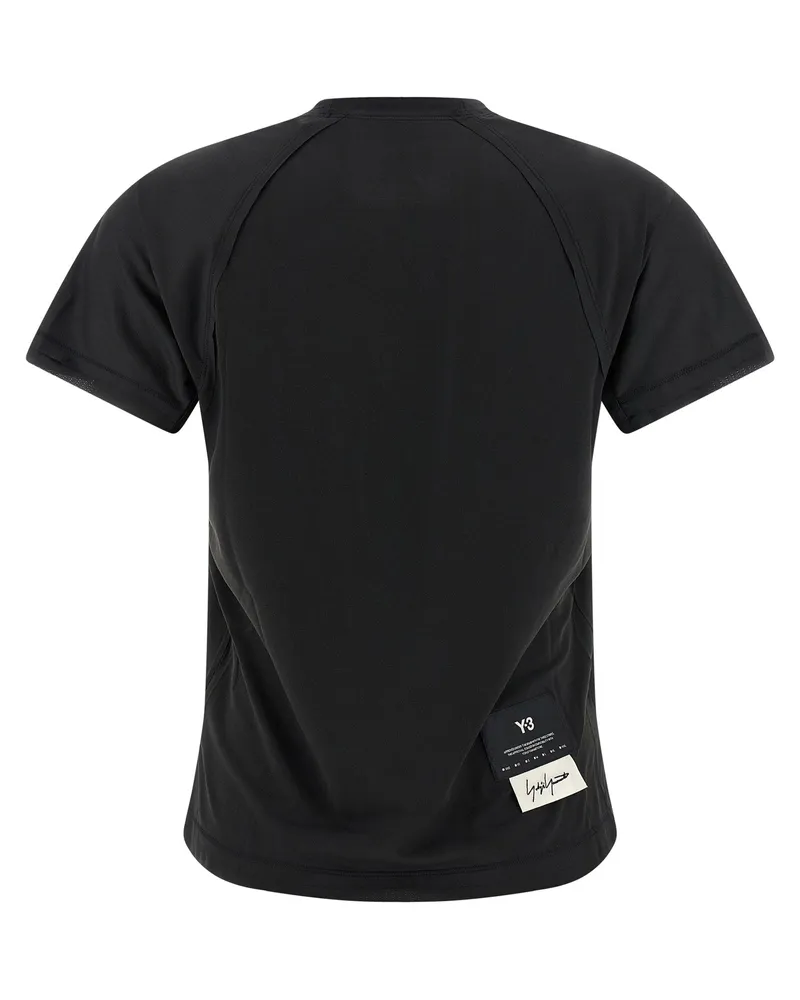 Y-3 W Run T-Shirt — Black Black