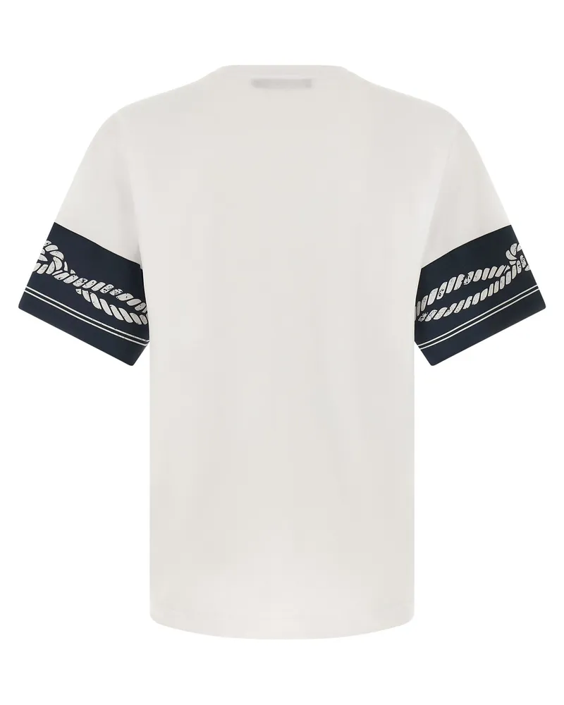 Dolce & Gabbana Men's Blue Cotton T-Shirt White