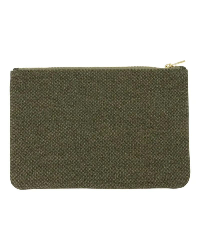Anine Bing Women's Lili Pouch -  Cotton Green Bags Clutches Green