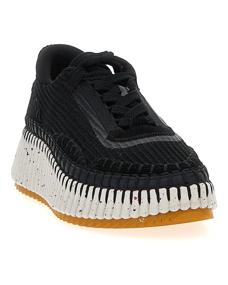 Chloé Women's Bicolor Polyester Athletic Sneakers Bicolor