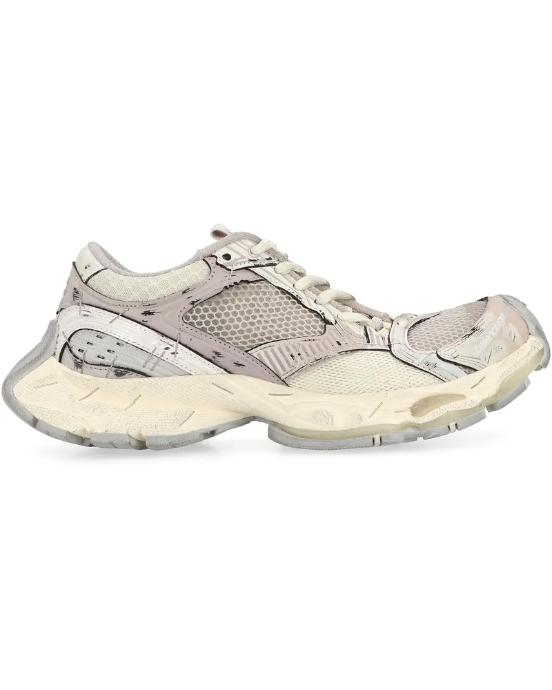 Balenciaga Women's Stapler Low-Top Sneakers Grey Polyurethane Trainers Gray
