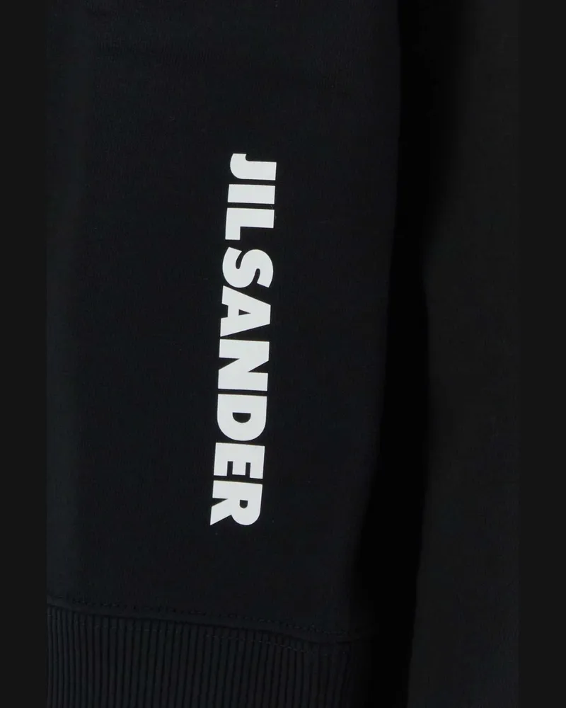 Jil Sander Cotton Hoodie — Black Black