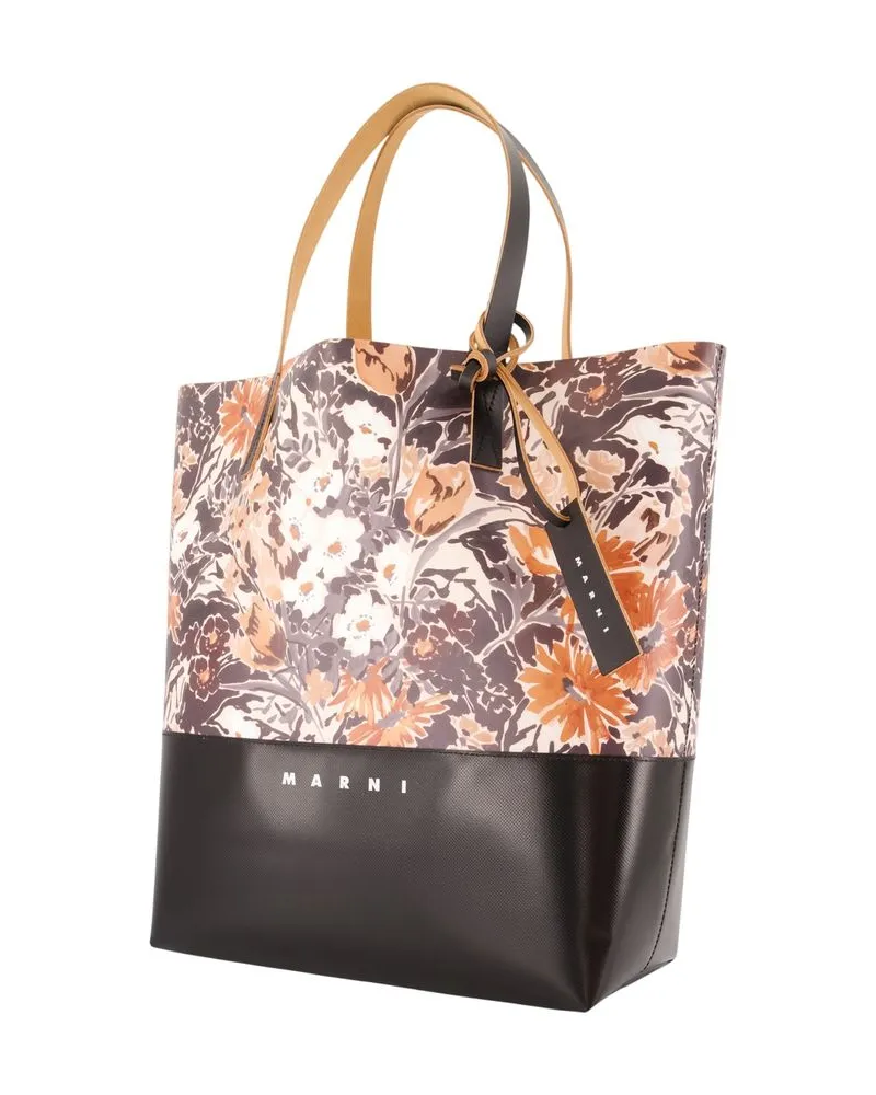 Marni Men's Tribeca Shopper Bag -  Synthetic Black Totes-Shopping-Bags Multicolor