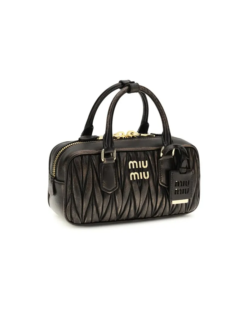 Miu Miu Women's Brown Lamb Ovis Aries Handbag Bag Brown
