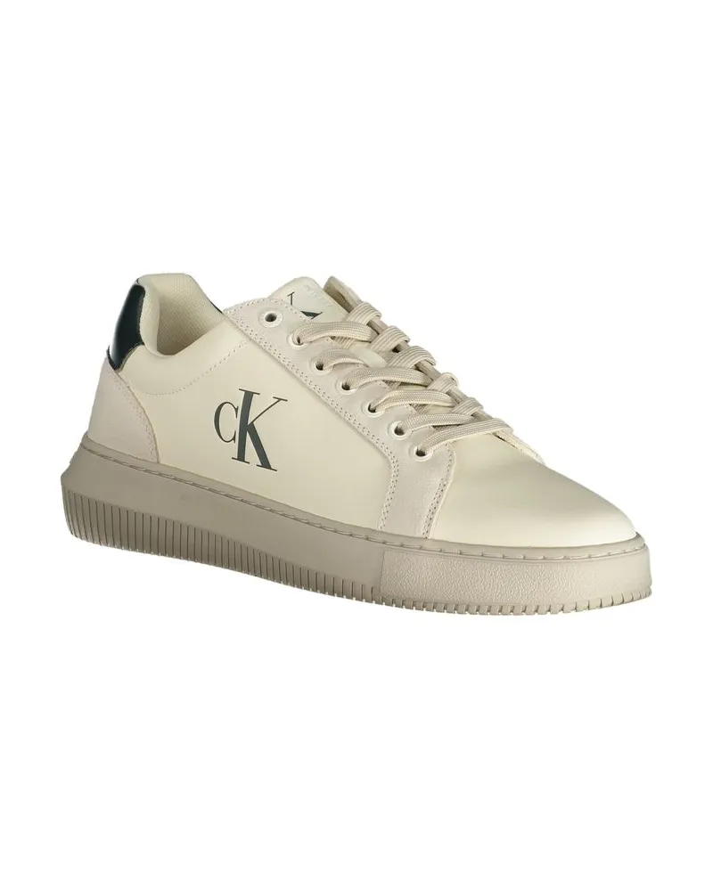 Calvin Klein Logo Low-Top Sneaker — White White
