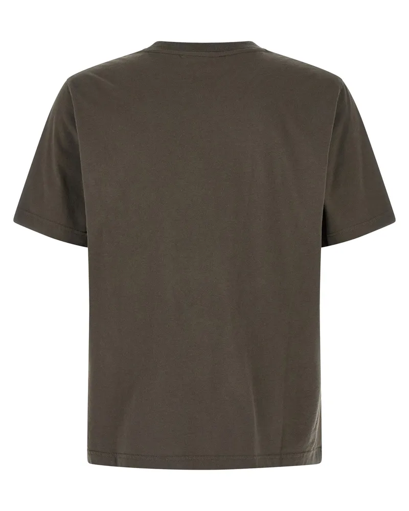 Kitsuné Men's Gray Organic Cotton T-Shirt Gray