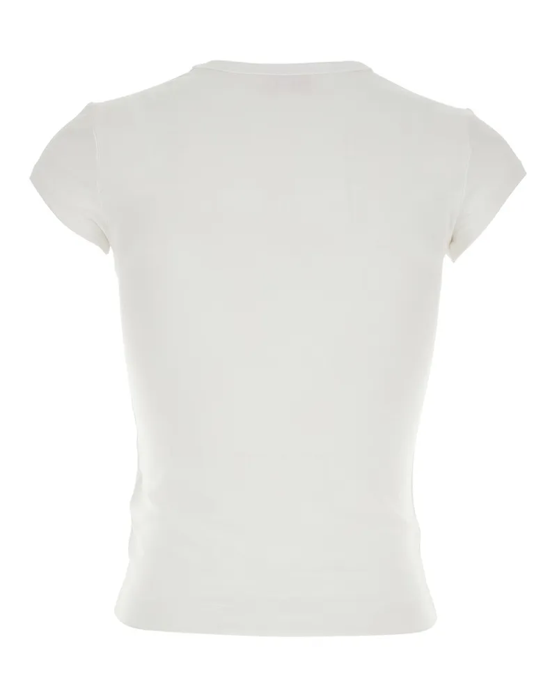 Diesel Women T-Shirt Angie White Cotton T-Shirts & Jerseys White
