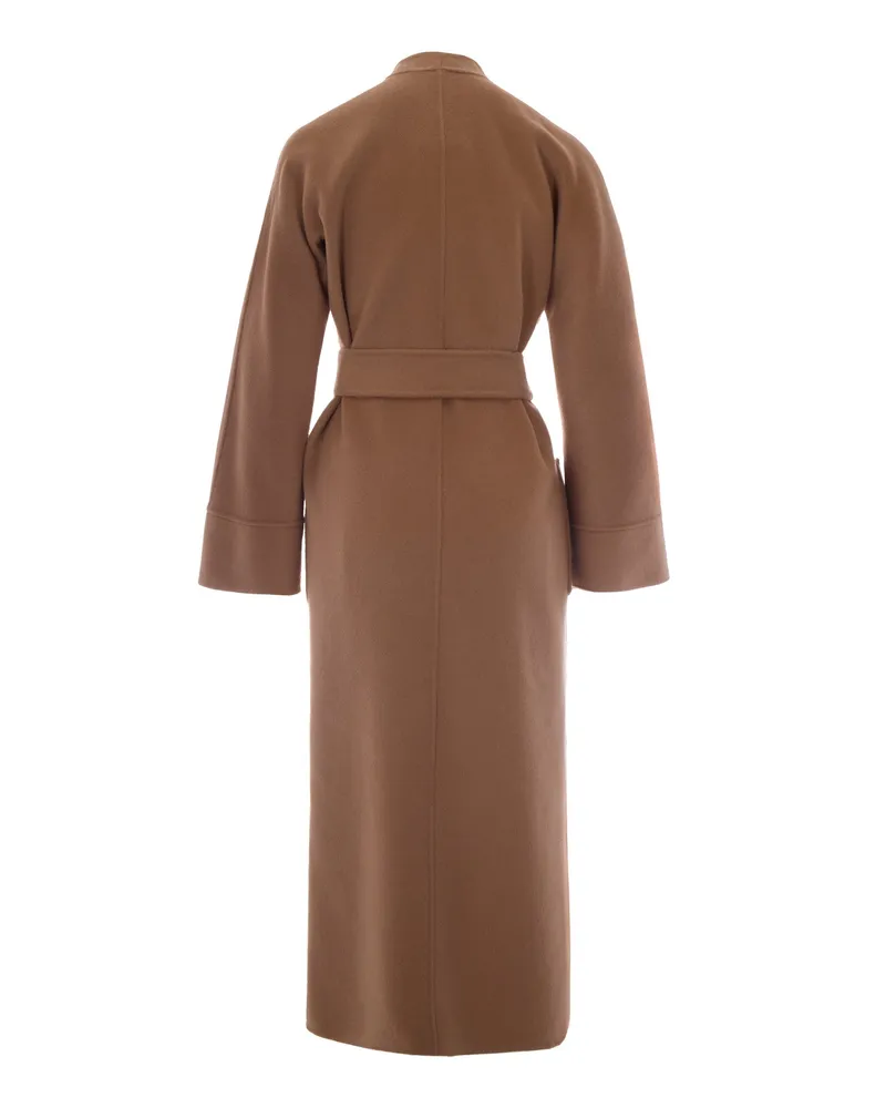 Max Mara Women's Coat Nodo Camel Bicolour Camel