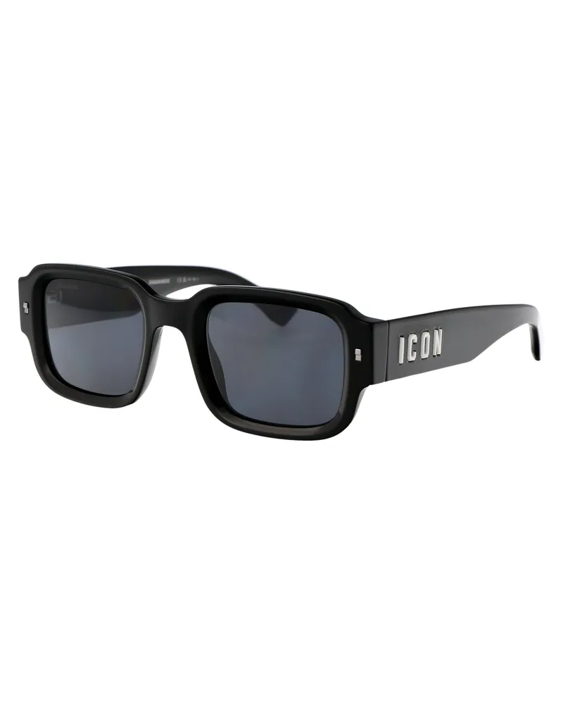 Dsquared2 Men's Sunglasses Icon0009-S Black Acetate Black