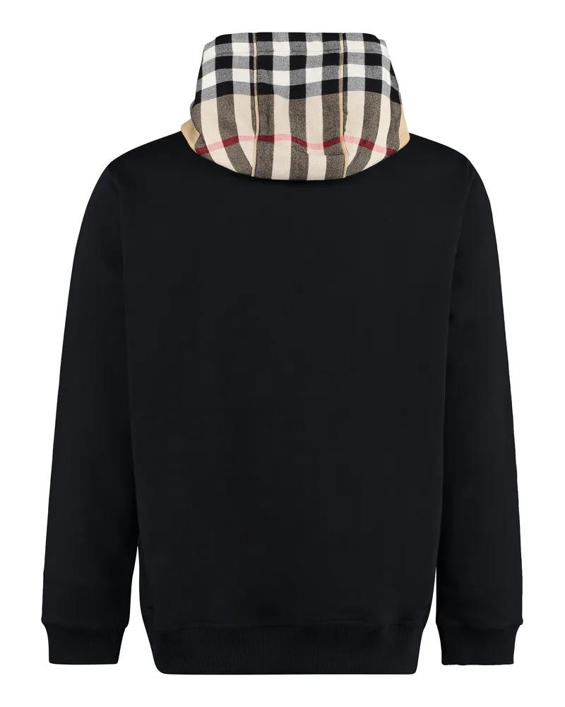 Burberry Men Cotton Hoodie Black Jumpers Sweater Black
