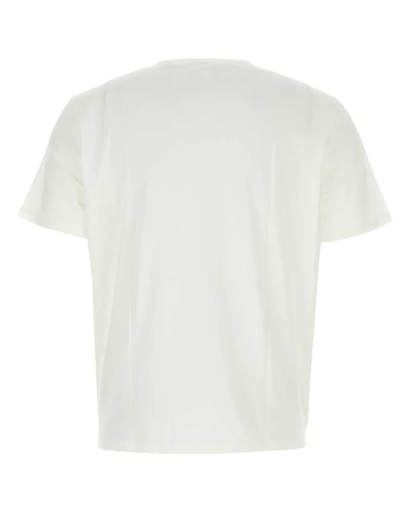 Our Legacy Men's White Cotton T-Shirt Whitecleanjersey Exterior White