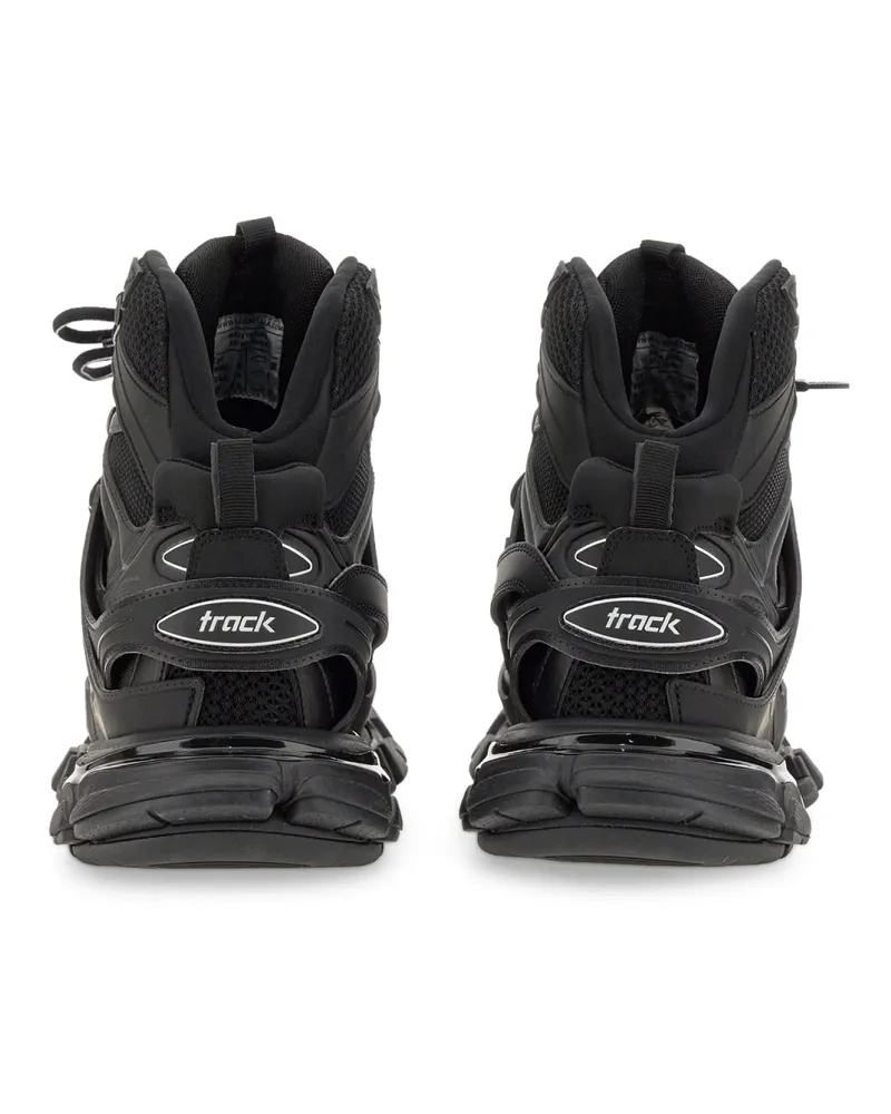 Balenciaga Women's Track Hike High-Top Sneakers Black Shoes Black