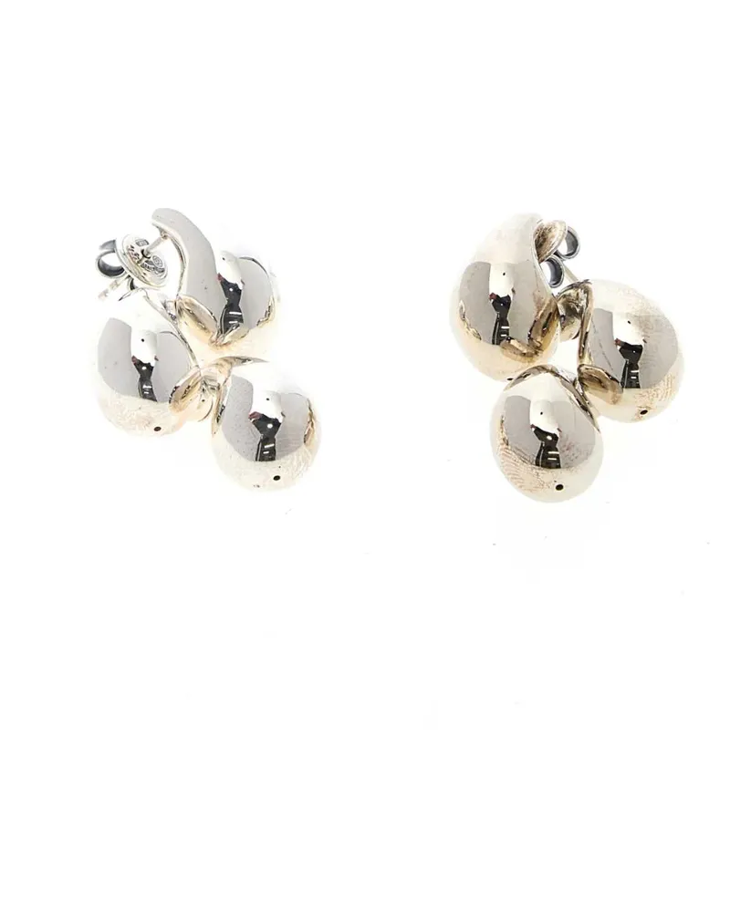 Bottega Veneta Drops Earrings — Silver Silver