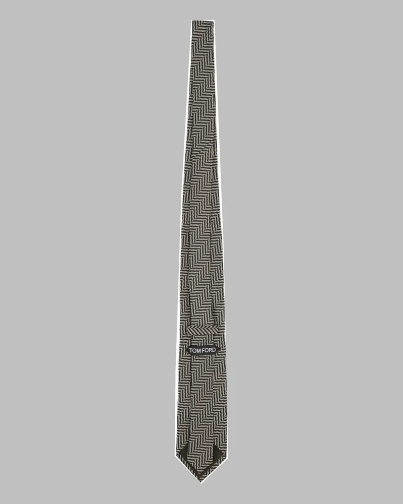 Tom Ford Silk Jacquard Necktie — Multicolor Multicolor