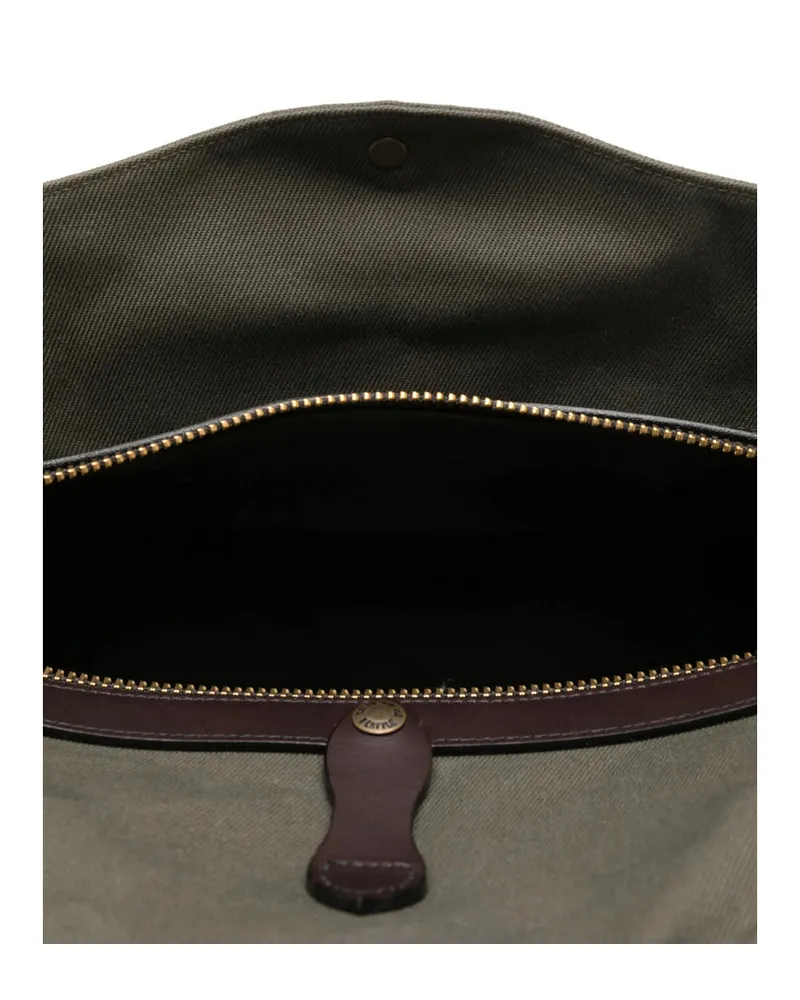 Filson Cotton and Calf Leather Travel Bag — Green Green
