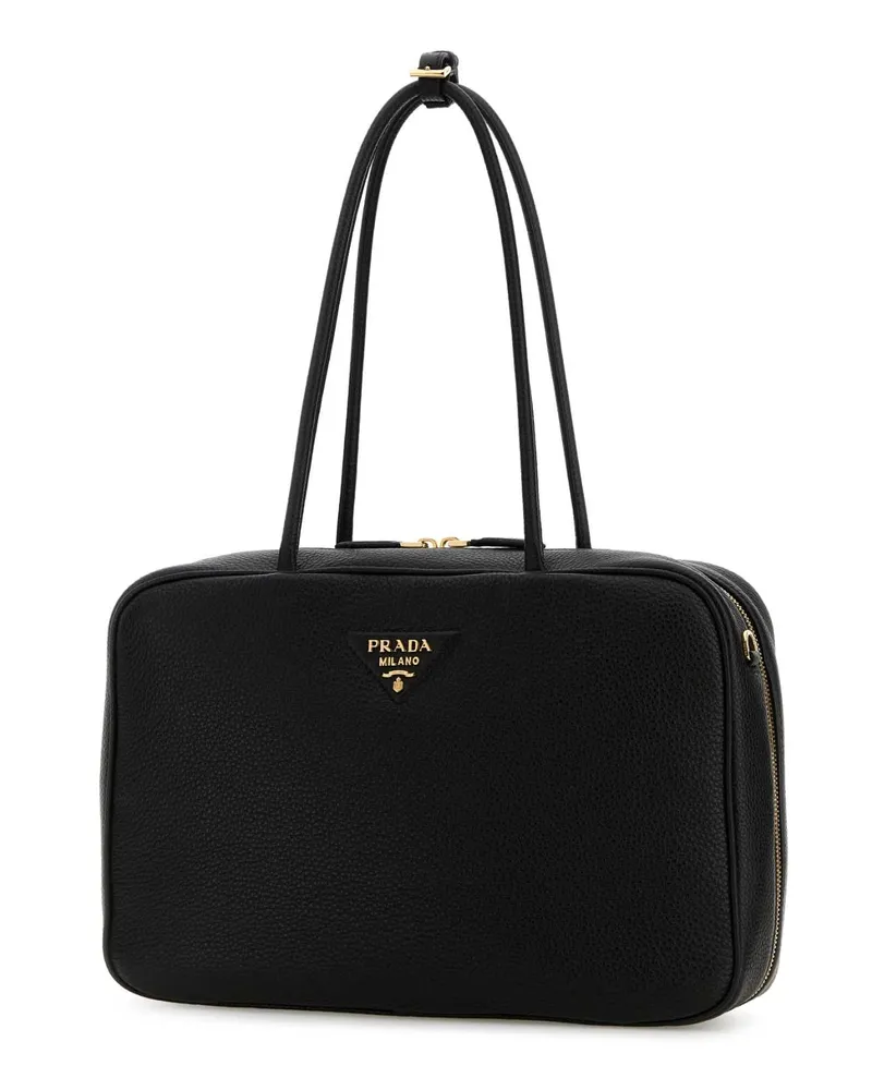 Prada Women's Black Leather Shoulder Bag Nero 1 Borse A Mano Black