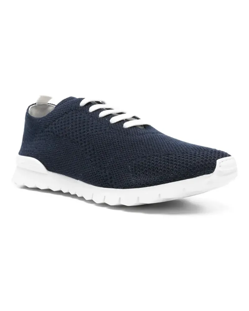 Kiton Women's Lace-Up Low-Top Sneakers Aw25 M Navy