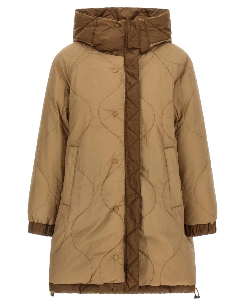 Max Mara Women's Brown Polyester Parka Clothing Brown