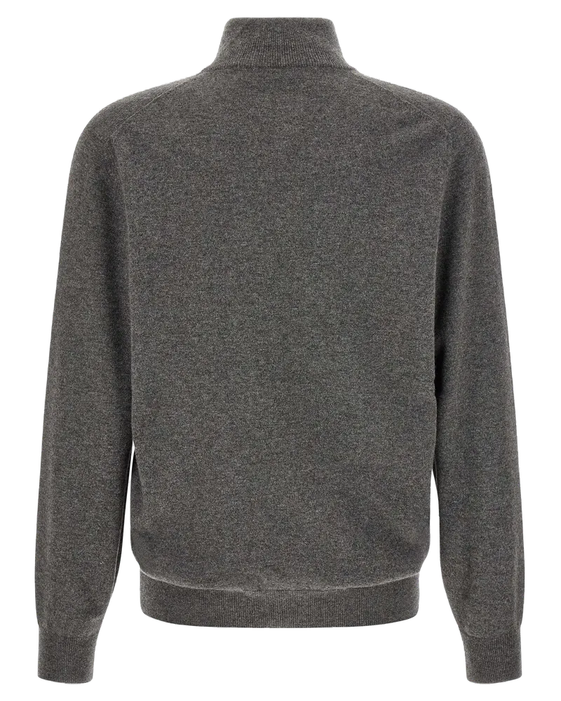 Brunello Cucinelli Men Gray Cashmere Cardigan Clothing Gray
