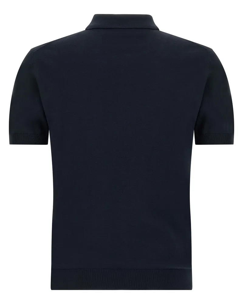 Etro Men's Blue Cotton Polo Shirt Navy
