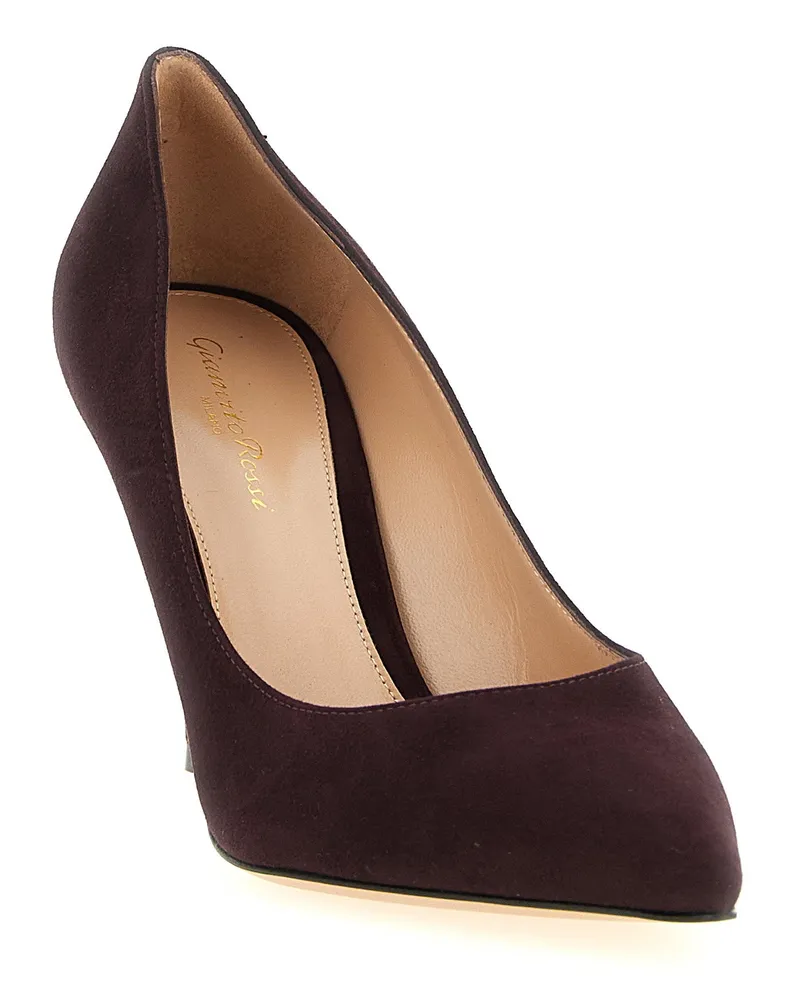Gianvito Rossi Pump — Burgundy Burgundy