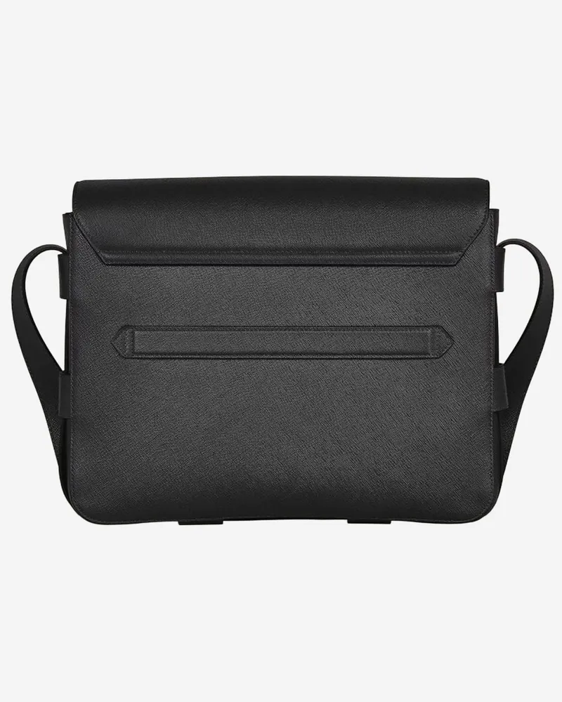 Montblanc Men's Leather Shoulder Bag Black Black