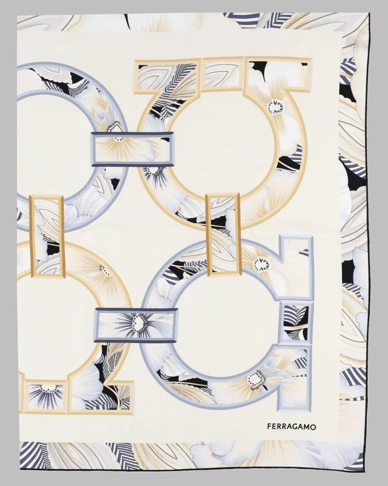 Ferragamo Gancini Scarf — Beige Beige