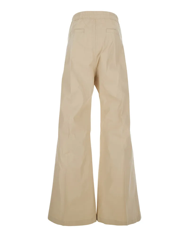 Rick Owens Men's Pants Belas-Sand Beige Cotton Trousers Beige