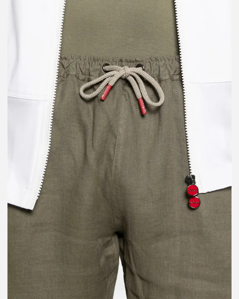 Kiton Men's Drawstring Shorts Ss26 M Military