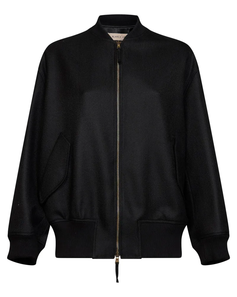 Blanca Women's Bomber Jacket Bellica Black Wool Black