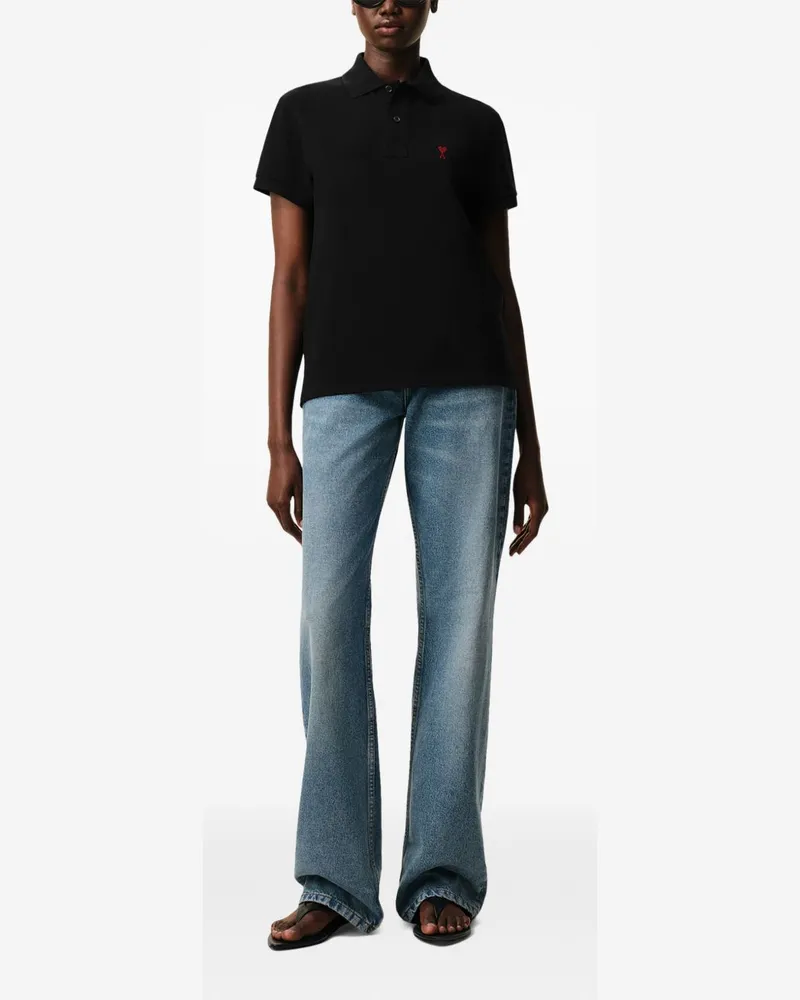 AMI Paris Polo — Black Black